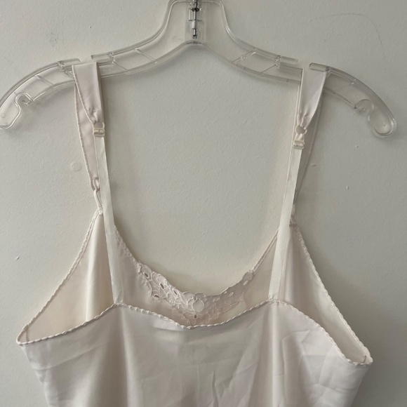 Vintage Ivory Slip Slipdress Lingerie Sleepwear Romantic 90's Size Medium - Picture 6 of 6